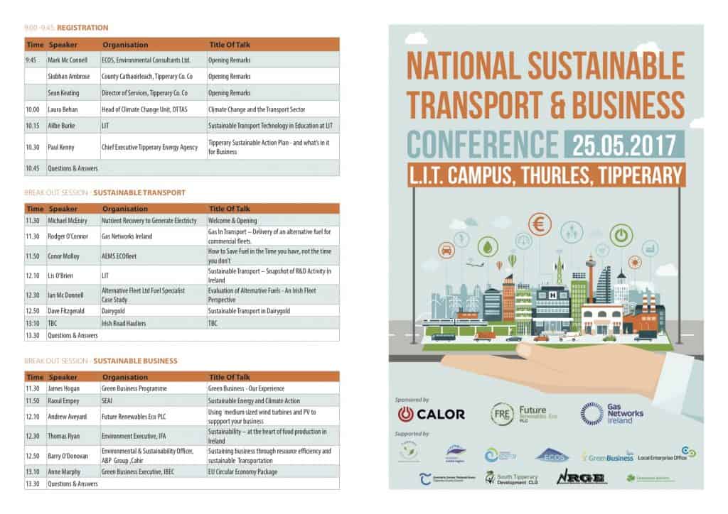 National Sustainable Transport & Business Conference Line up