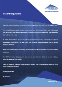 Solvent Regulations
